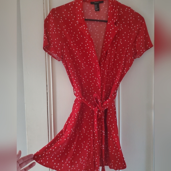 F21 Red Romper - Picture 4 of 4